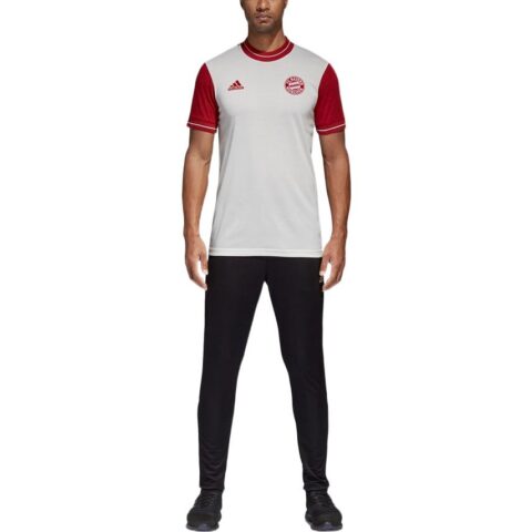 Adidas Bayern Munich Black Soccer Jerseys Men’s White Moderate Straight Fit