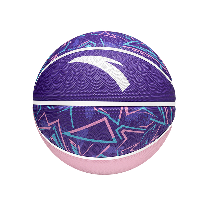 Anta Rubber Basketball Purple Size 7.5 Street Training Competition Unisex China Mainland Version