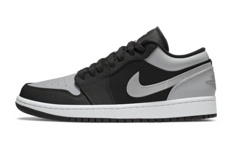 Jordan Air Jordan 1 Low top Skateboard Shoes Unisex Black Gray