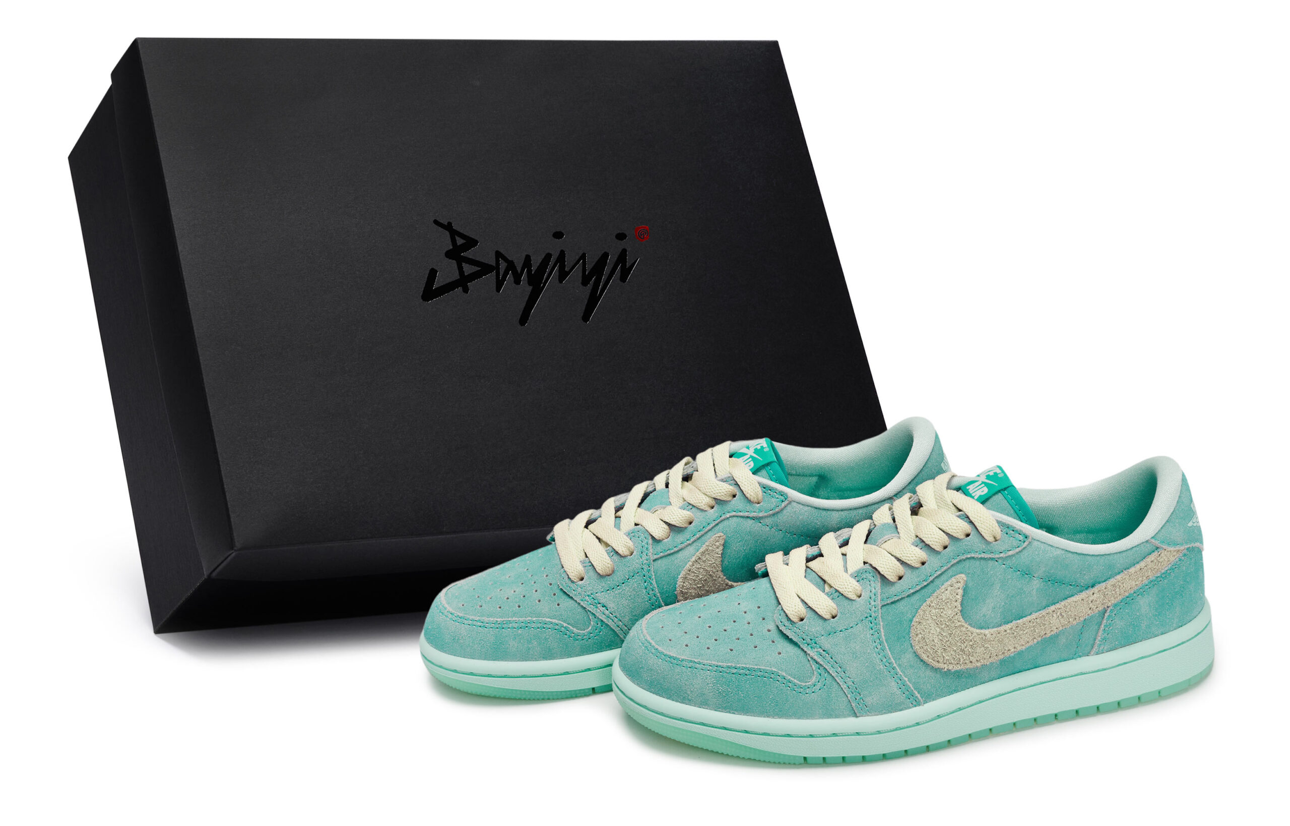 Jordan Air Jordan 1 Vintage Basketball Shoes Women’s Low Top Beige Yellow/Green