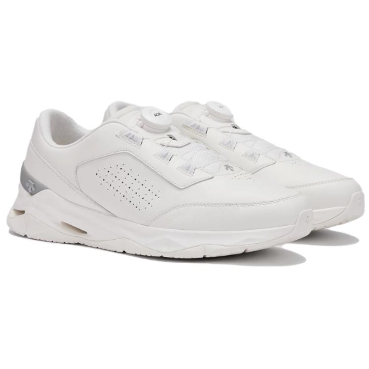 DESCENTE Slip Resistant, Abrasion Resistant, Breathable Low top Training Shoes Unisex White