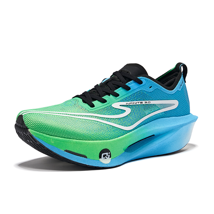 Erke Blue World 3.0 Running Shoes Men’s Low Top Fluorescent Lime Green Pool Blue