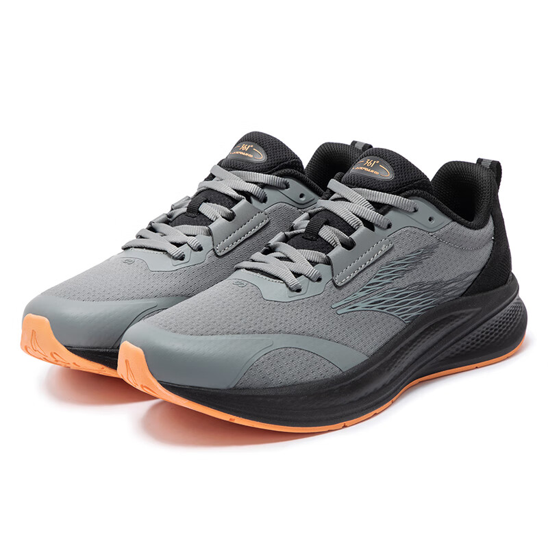 361° Wing 4.0 Cushioning Slip Resistant Abrasion Resistant Low top Running Shoes Men’s Gray Black