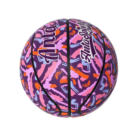 Anta China Mainland Version Rubber Basketball Purple Training Competition Unisex