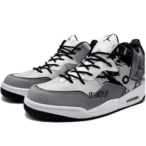 Jordan Courtside 23 Eye Of Reincarnation Mid top Vintage Basketball Shoes Men’s Black White