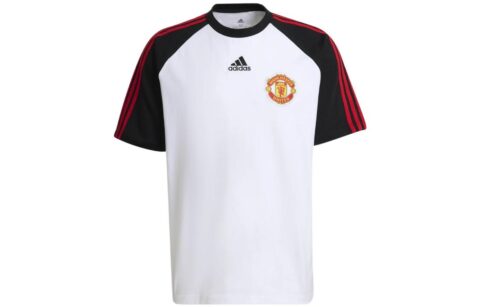 Adidas Manchester United Soccer Jerseys Men's White Moderate Straight Fit