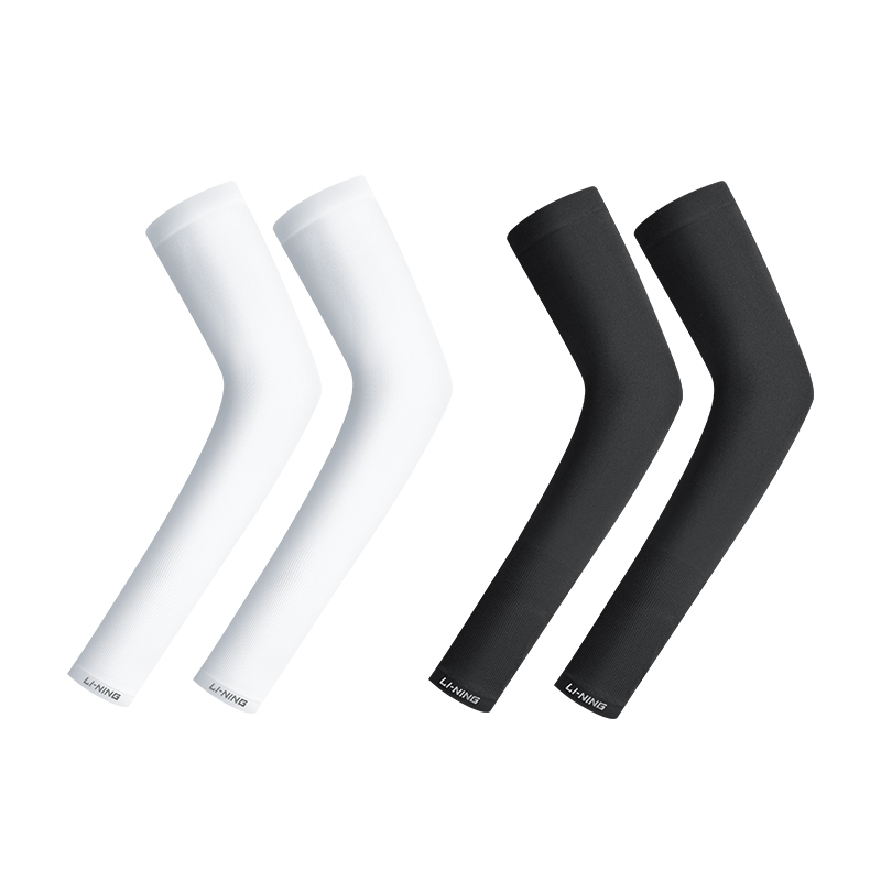 Li Ning Cycling Gear Cycling Arm Warmers Outdoor Sports Cycling Unisex Polyamide, Elastane White Black