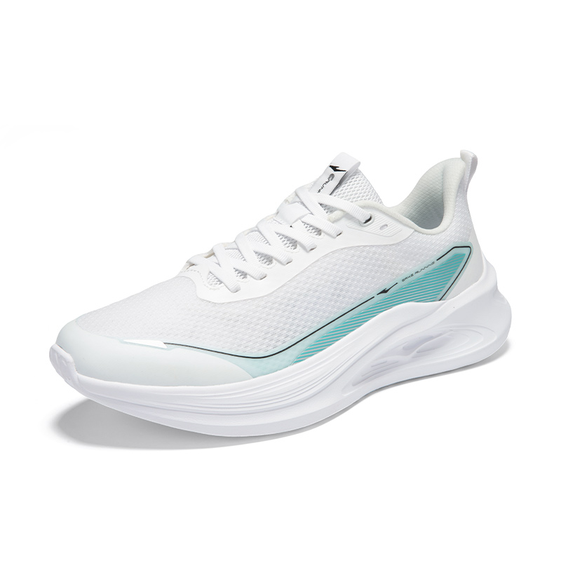 Erke Cushioning Breathable Lightweight Low top Casual Running Shoes Men’s White Green