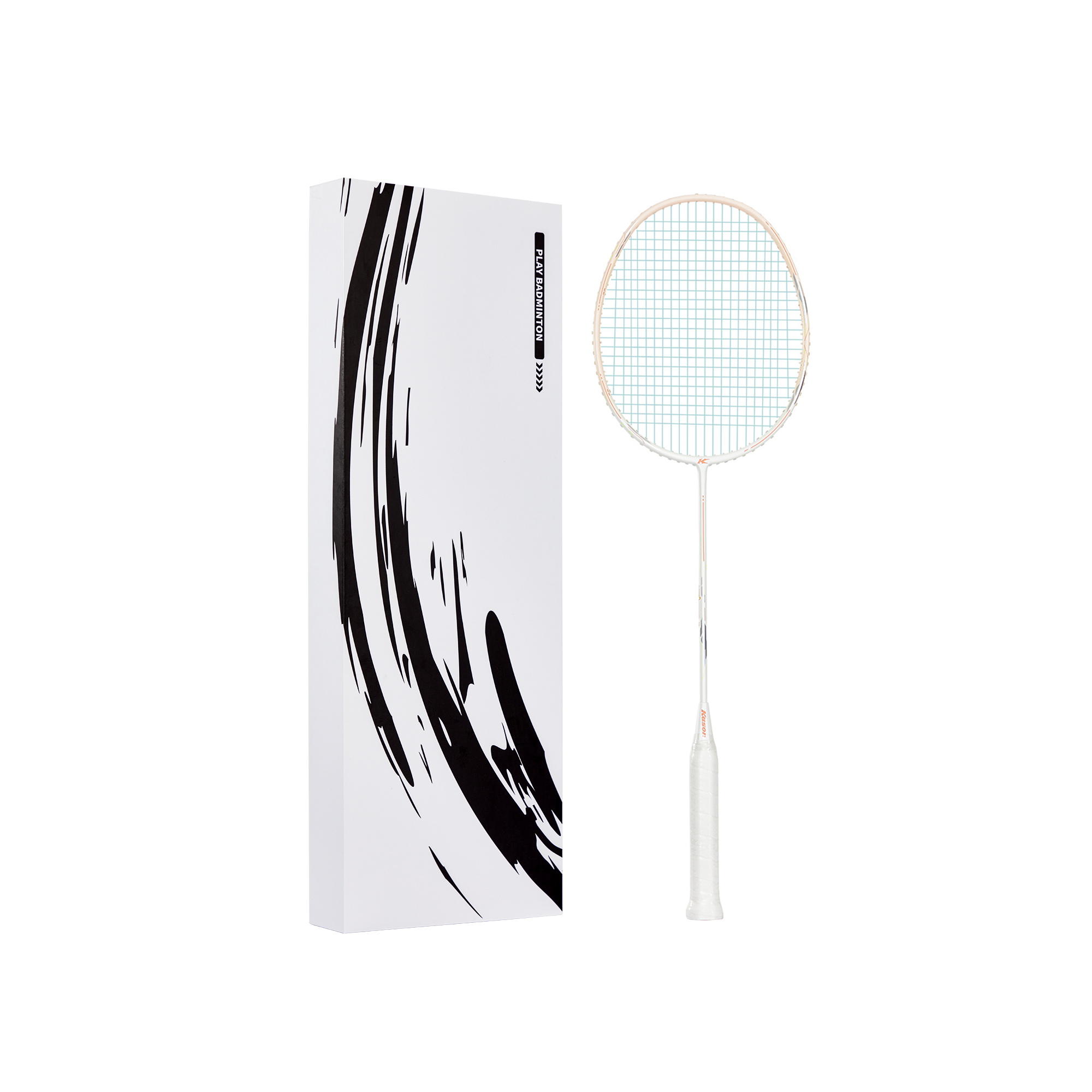 Li Ning x Kason Badminton Rackets Offensive Type Heavy Head, Stiff Shaft Advanced Level 4UG5 5UG6 Light Smoke Pink