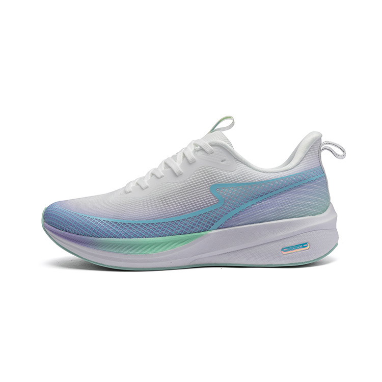 LPMX Cushioning Breathable Slip Resistant Low top Carbon Plate Running Shoes, Outdoor Sports Shoes Unisex Purple Blue