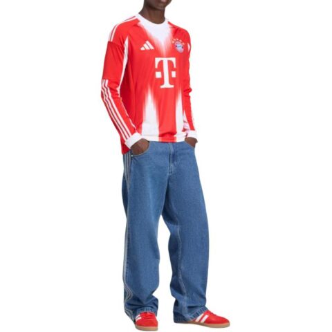 Adidas Free Shipping With AdiClub Fc Bayern 25/26 Long Sleeve Home Jersey