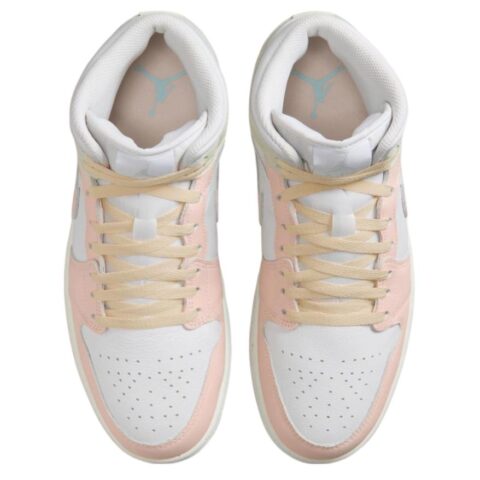 Jordan 1 Mid Se White Sea Glass Glacier Blue Guava Ice