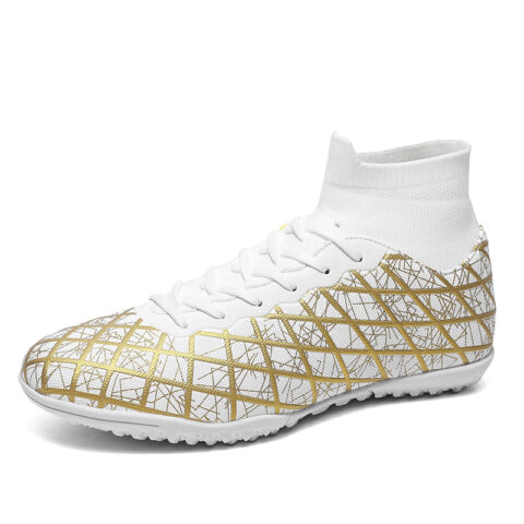 BIANSULONG FG Rubber Long Studs TF Rubber Broken Studs Cushioning Slip Resistant Abrasion Resistant Soccer Shoes Unisex