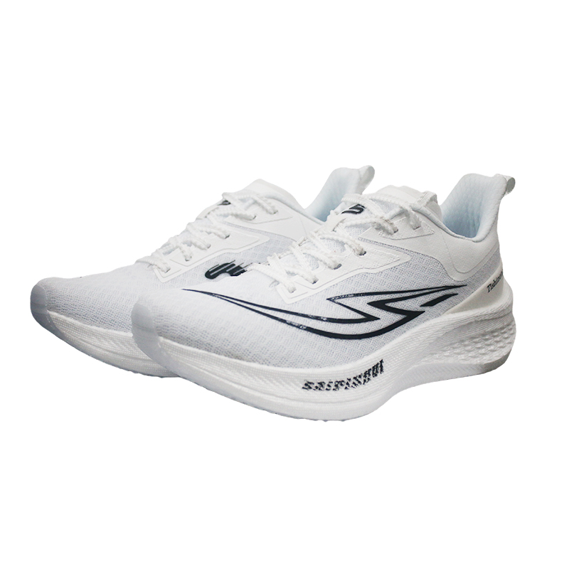 FEINECE Running Shoes Unisex Low Top White/Black