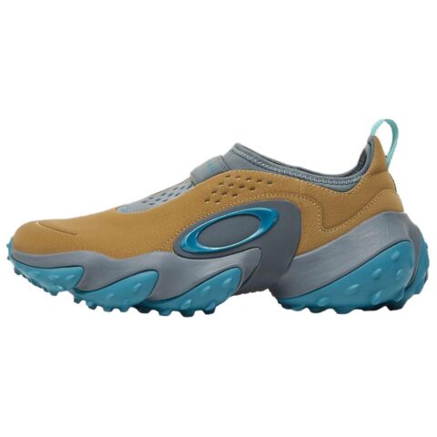 Oakley Edge Icon Slip Resistant Support Low top Golf Shoes Unisex Brown Blue