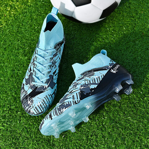 DOUBLE STAR 88 Abrasion Resistant Lightweight Wear resistant And Lightweight Soccer Shoes Unisex Blue