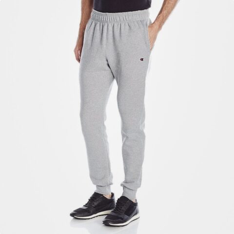 Champion Double Label Embroidery Pullover Sweatshirt Loose Fit Elastic Cuff Fleece Lined Sweatpants Casual Sportswear