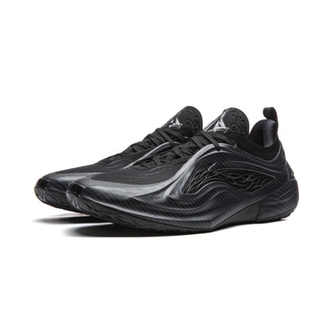Li Ning JB4 Cushioning Slip Resistant Abrasion Resistant Breathable Rebound Grip Low top Basketball Shoes Men’s Black