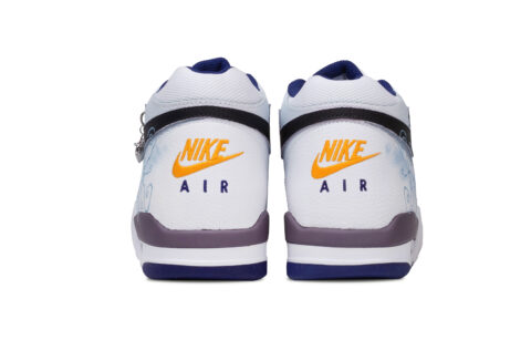Nike Flight Legacy Datura Slip Resistant Abrasion Resistant Mid top Vintage Basketball Shoes Men’s White Blue
