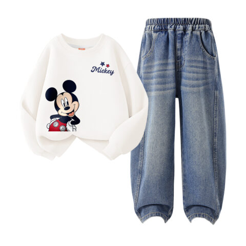 Disney Kids Casual Sportswear Lapel Moderate
