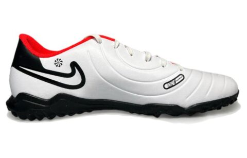 Nike Tiempo Legend 10 TF Turf Artificial Turf Slip Resistant Abrasion Resistant Soccer Shoes Men’s White Blue Red