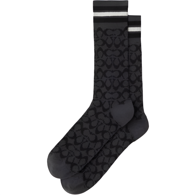 COACH Mid Calf Socks Unisex 1 Pack