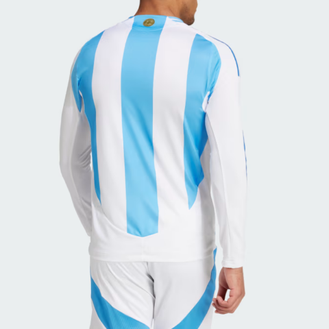 Adidas Argentina 24 Long Sleeve Home Authentic Jersey