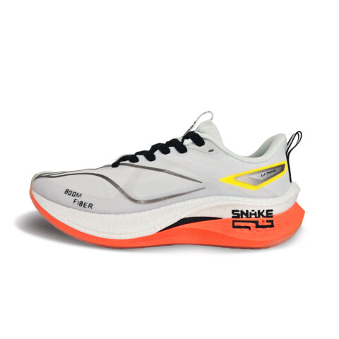 Li Ning Red Hare 7 Pro Slip Resistant, Abrasion Resistant, Breathable Low top Casual Running Shoes Women’s White Orange