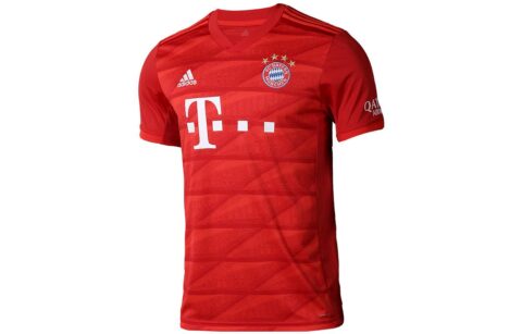 Adidas Bayern Munich Black Bayern Soccer Ball Collection Soccer Jersey Men's Red