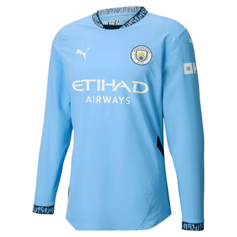 PUMA Manchester City Authentic Soccer Jersey Unisex Blue