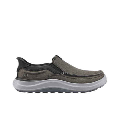 Skechers Low top Walking Shoes Men’s Black Gray