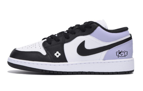 Jordan Air Jordan 1 Sweet, Cool, And Vintage, Special Shoe Box Low top Vintage Basketball Shoes Men’s White Purple
