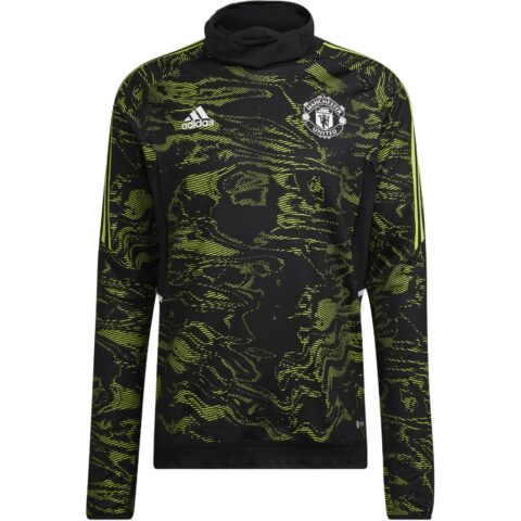Adidas Manchester United Condivo 22 Pro Warm Top Soccer Jersey Men's Green