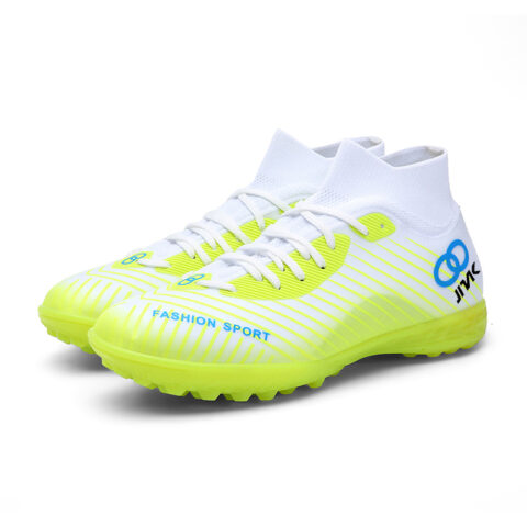 JINLAIKE Soccer Shoes Unisex High Top Neon Green, Pink, Black Gold, Aqua