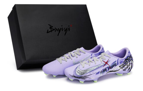 Nike Mercurial Vapor 16 Cushioning Soccer Shoes Unisex Black Gray Purple Green