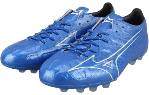 Mizuno Alpha AG Artificial Ground Artificial Turf Abrasion Resistant, Breathable, Lightweight Soccer Shoes Men’s Blue