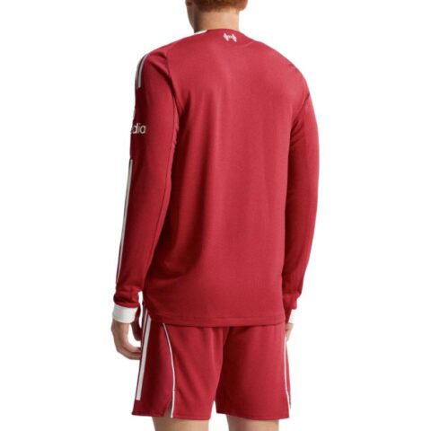 Adidas Free Shipping with adiClub Liverpool Fc 25/26 Long Sleeve Home Authentic Jersey