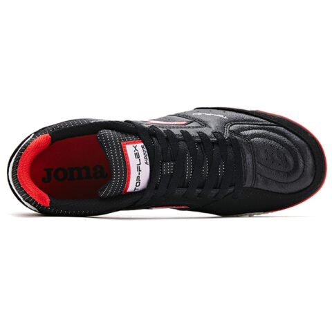 Joma IC/in Indoor Leather Five A Side Soccer Shoes Men’s Black Red