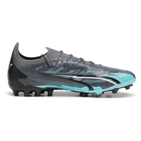 PUMA Ultra Ultimate MG Multi Ground Cushioning, Wear Resistant Soccer Shoes Unisex Black Blue