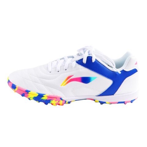 Li Ning Soccer Shoes Unisex Low Top Blue/Yellow/Pink