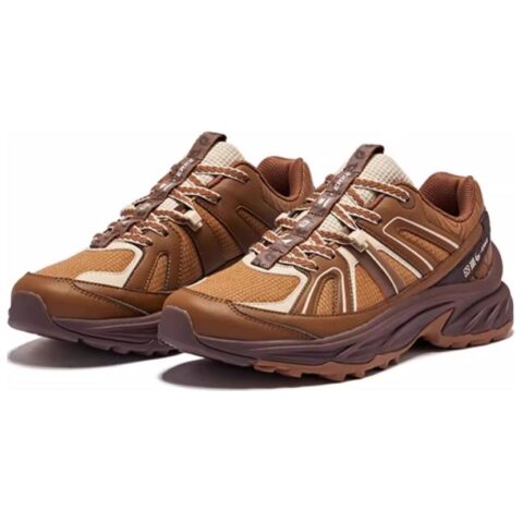Erke Trail Slip Resistant, Abrasion Resistant, Coverage, And Rebound Low top Mountaineering Shoes Men’s Brown