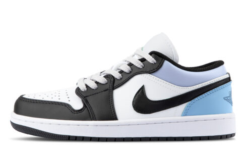 Jordan Air Jordan 1 Cushioning Low top Vintage Basketball Shoes Unisex Sky Blue
