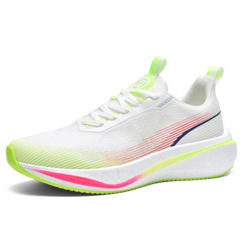 BIANSULONG Textile, Mesh Cushioning Slip Resistant Abrasion Resistant Balance Low top Casual Running Shoes Men’s