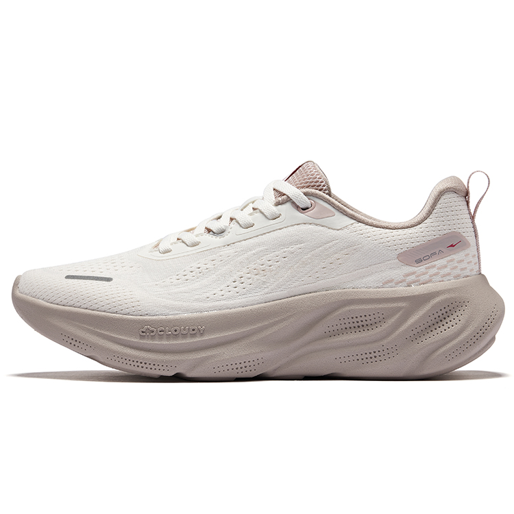 Erke Cushioning Breathable Rebound Low top Casual Running Shoes Women’s Gray White