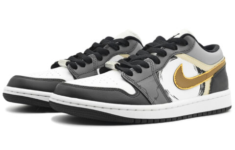 Jordan Air Jordan 1 Vintage Basketball Shoes Women’s Low Top Gray/White