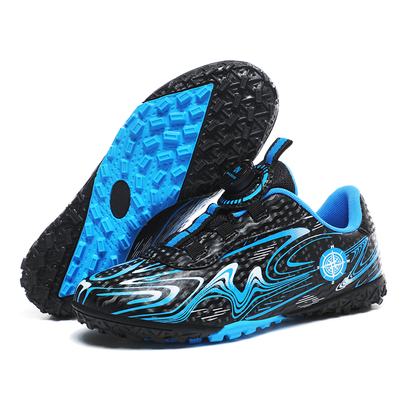 BIANSULONG Soccer Shoes Unisex Low Top Black