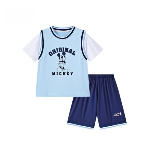 Disney Casual Sportswear Mickey Series SS25 2 Piece Set Children Aged 3 7 Years Old