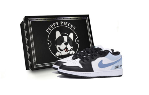 Jordan Air Jordan 1 Vintage Basketball Shoes Men's Low Top White Blue