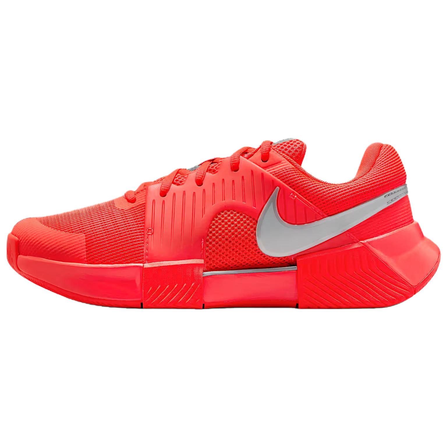 Nike GP Challenge 1 Abrasion Resistant Support Low top Tennis Shoes Women’s Red Silver