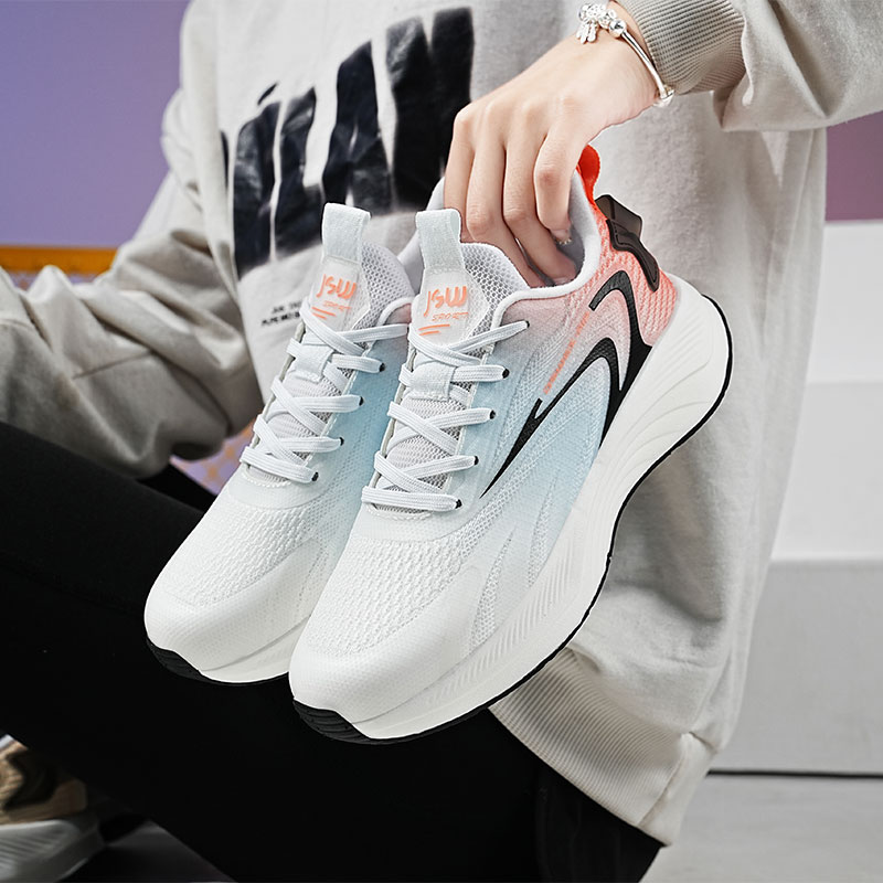 JSWEI Cushioning Slip Resistant Breathable Low top Casual Running Shoes Women’s